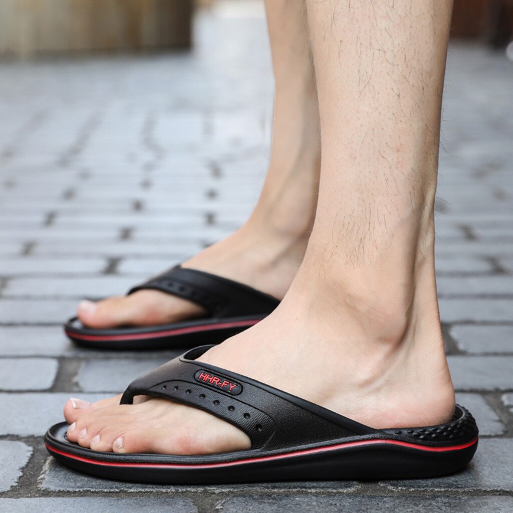 Goedkope zomerse heren slippers badslippers heren casual pvc eva schoenen zomer strand sandalen zapatos hombre apr 23: Rd / 40