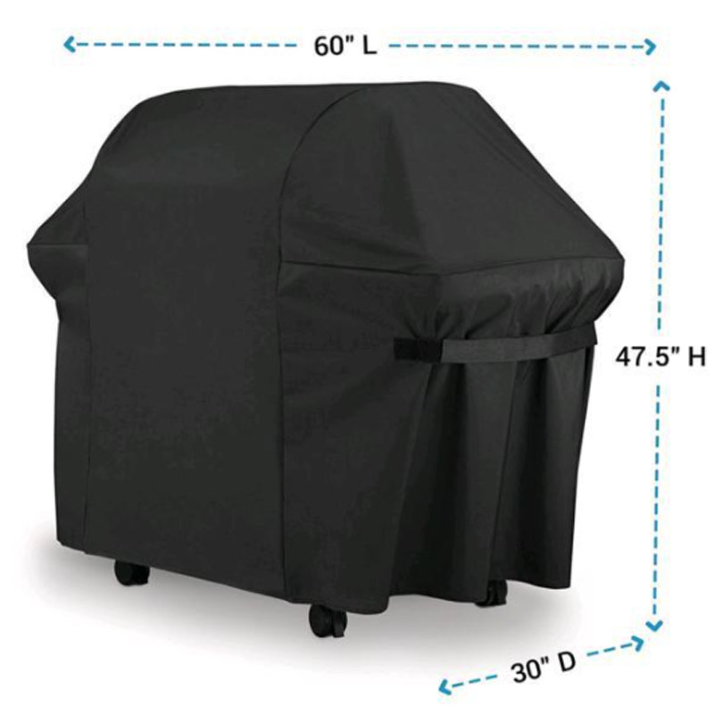 Housse de protection pour barbecue, imperméable et anti-poussière, couverture de protection pour poêle de Patio extérieur en tissu Oxford 600D robuste, accessoires