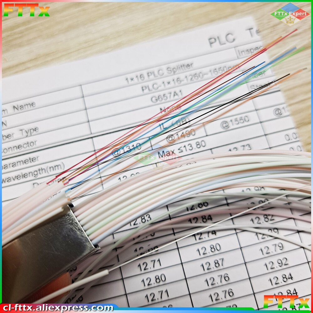 10 Stks/partij 1X2 1X4 1X8 1X16 Glasvezel Plc Splitter Zonder Connector kabel 0.9Mm Mini Blockless 2,4 Poorten Plc Splitter