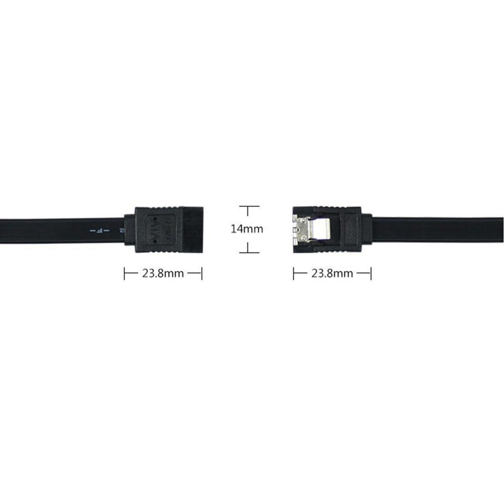 Cable de transferencia de datos para ordenador, Cable de datos duros SATA 3,0 6 gb/s 26AWG HDD, 40Cm, de alta velocidad, duradero,