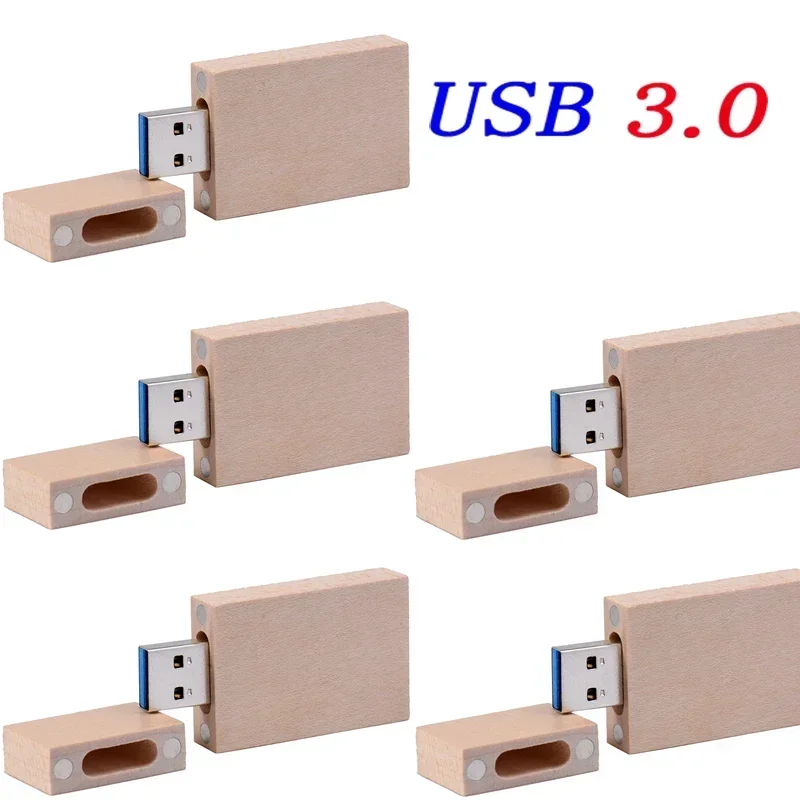 USB 3.0 Maple Photo Album with Box 5 Lot Free Custom LOGO USB Flash Drives 64GB Pen Drive 16GB Photography Stick（170*170*35 Mm）: green / 512M