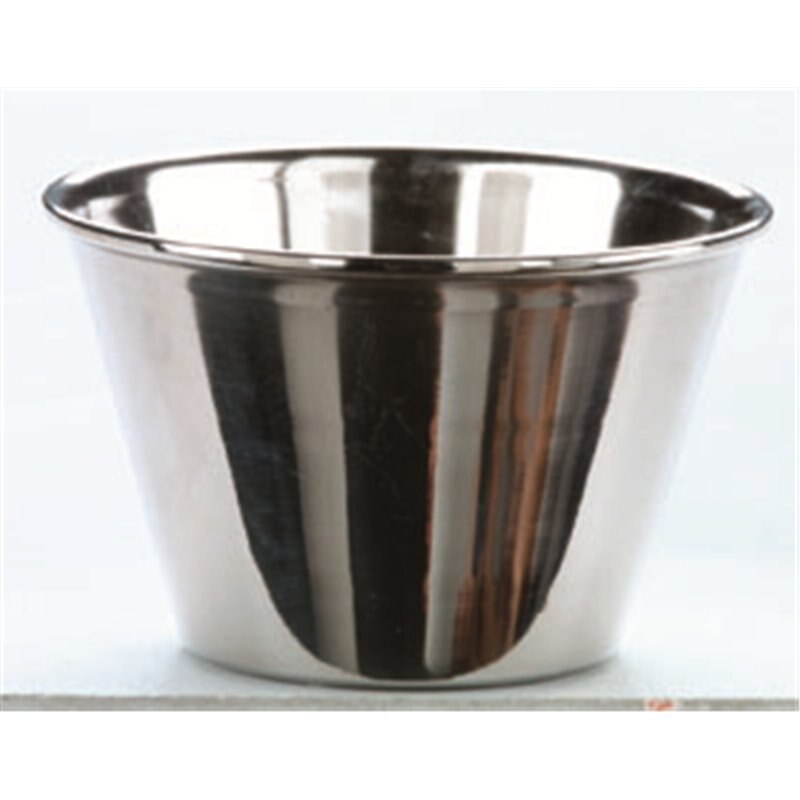 Stampo Per Flan In Acciaio Inox Imf Serie Inox - Diametro 7 Cm, Altezza 4.5 Cm, Resistente A 240°C, Lavabile In Lavastoviglie, Colore Nero