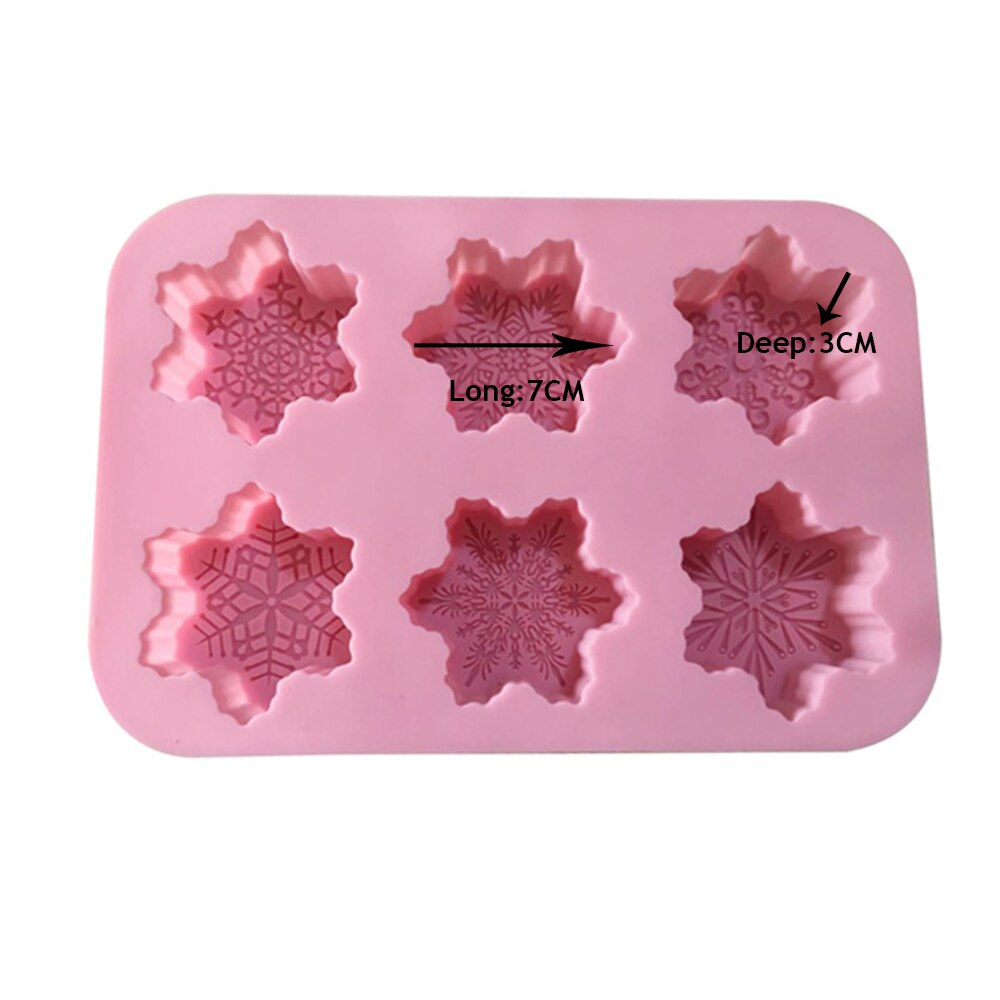 Diy silikonesæbeform isterning slik chokoladekage småkage cupcake forme rektangel blomst rose form til frossen mikrobølgeovn: 6