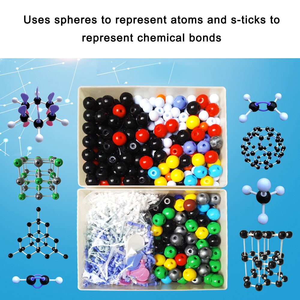 Moleculaire Model Kit Pp Chemie Moleculaire Model Kit Organische En Anorganische Modellering Set Wetenschap Onderwijs Leermiddelen