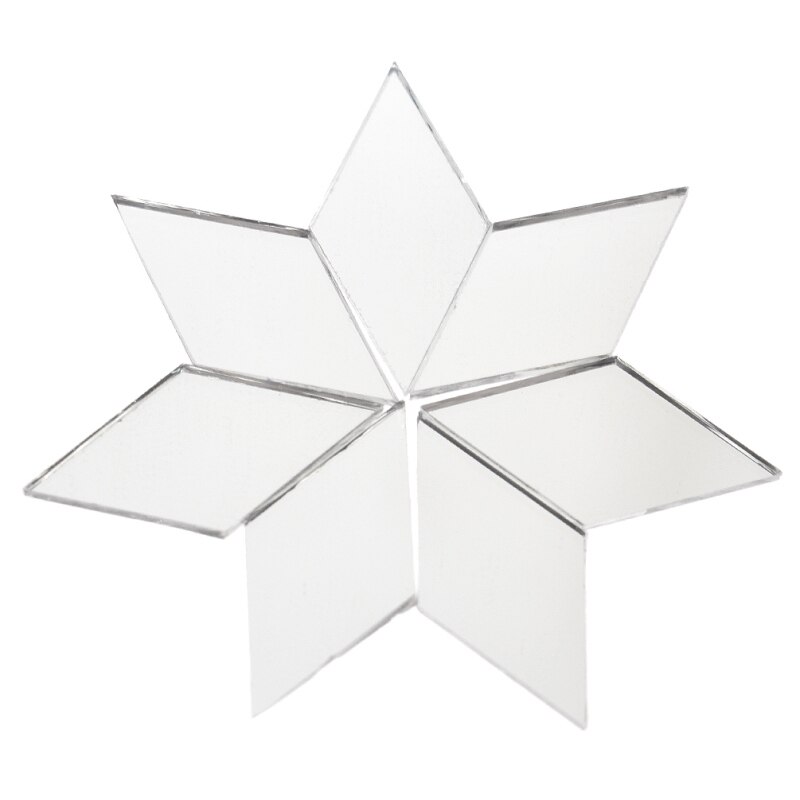 100pz di Alta Qualità Specchio di Vetro Tessere di Mosaico tutto'ingrosso a Forma di diamante per Opere D'arte Della Parete Fai da Te Fatti a Mano Forniture