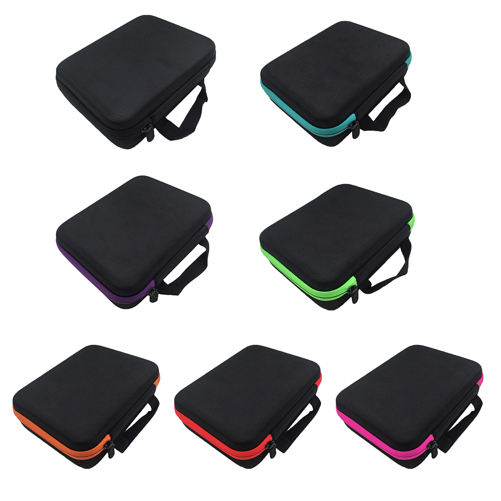 63 Slots 1-3ML Essence Oil Case Storage Bag Portable Carrying Bottle Organizer Essential Oil Pouch Zipper Case Hanging Organizer
