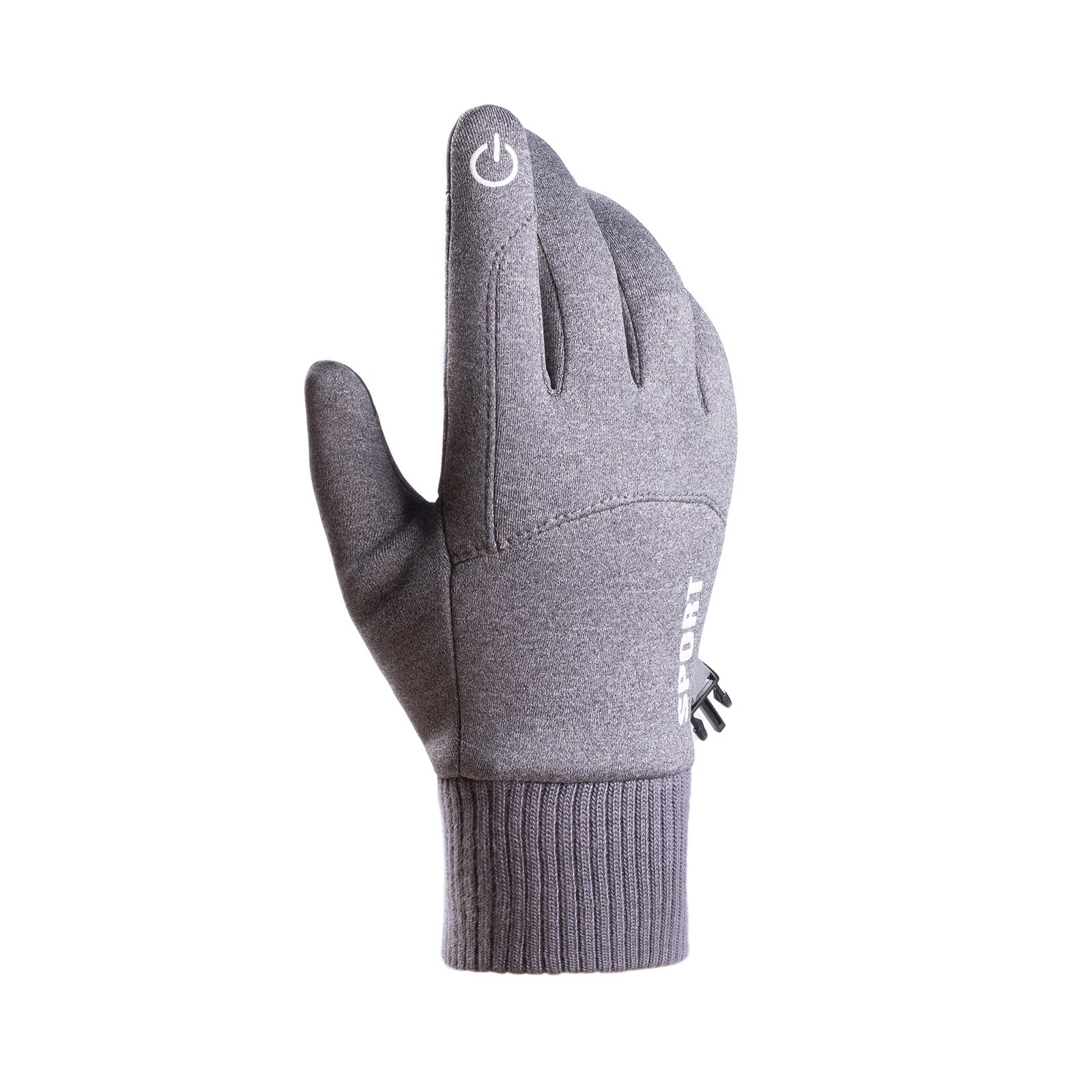 Cold-proof Unisex Waterproof Winter Gloves Cycling Fluff Warm Gloves For Touchscreen Cold Weather Windproof Anti Slip: GY