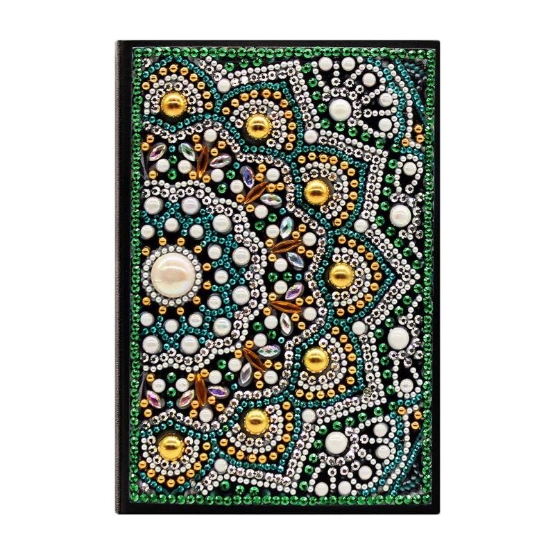 Carnet de notes A5 avec peinture diamant, 50 Pages, carnet de notes avec broderie spéciale, points de croix, pour bricolage: green