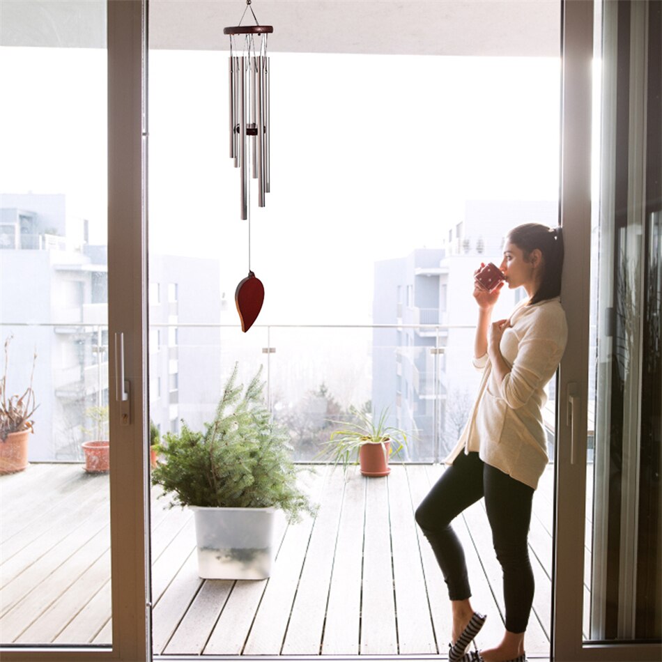 VOGVIGO duży wiatr kuranty ganek ogrodowy zaprojektowany na zewnątrz balkon stałe ozdoby z drewna akcesoria diy prezent