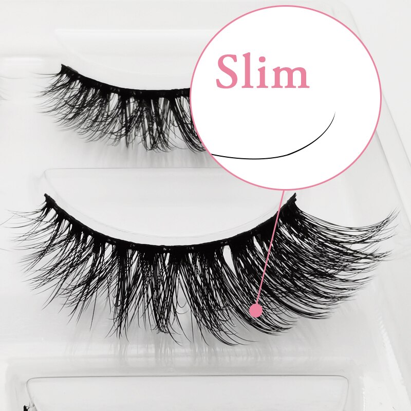 50 par mink ögonfransar lösögonfransar naturliga mink fransar smink lösfransar ögonfransförlängning kit