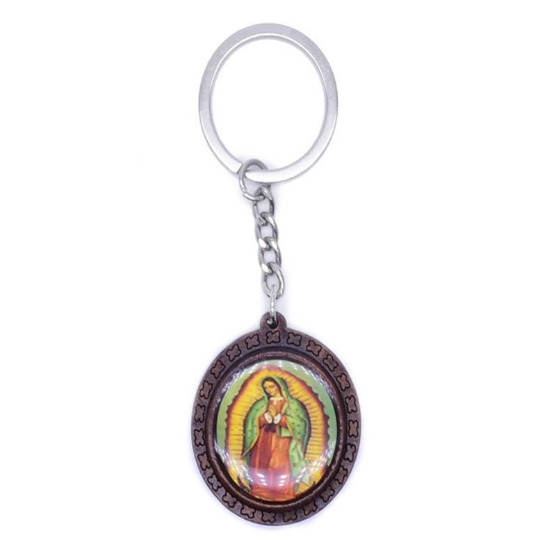 Vintage krucifiks christian jesus christ ikon nøglering religiøs nøglering smykker