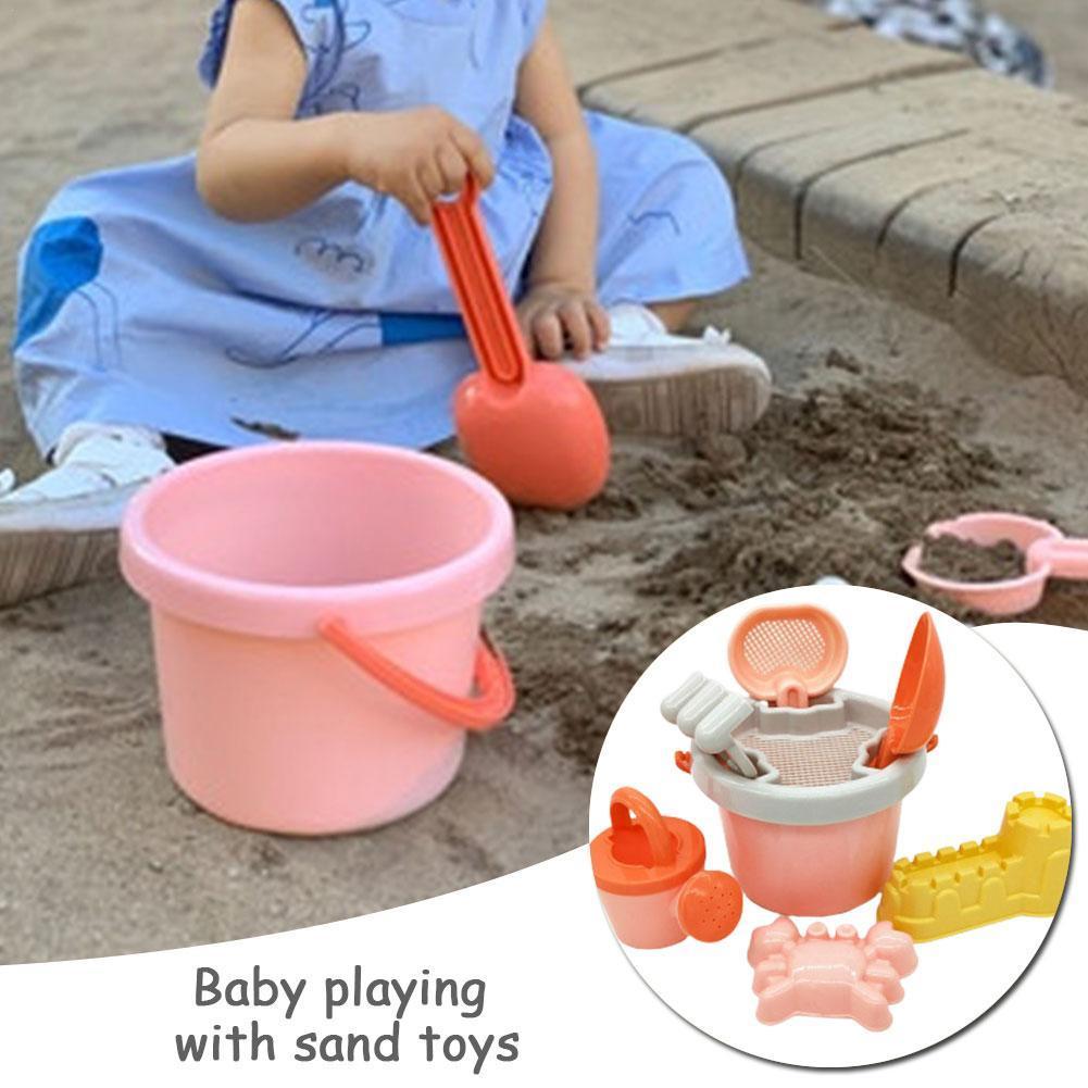 8 Stks/set Strand Speelgoed Kinderen Set Baby Zand Spelen Emmer Baggeren Tool Set Speelgoed Shovelsnow Schop O0G0