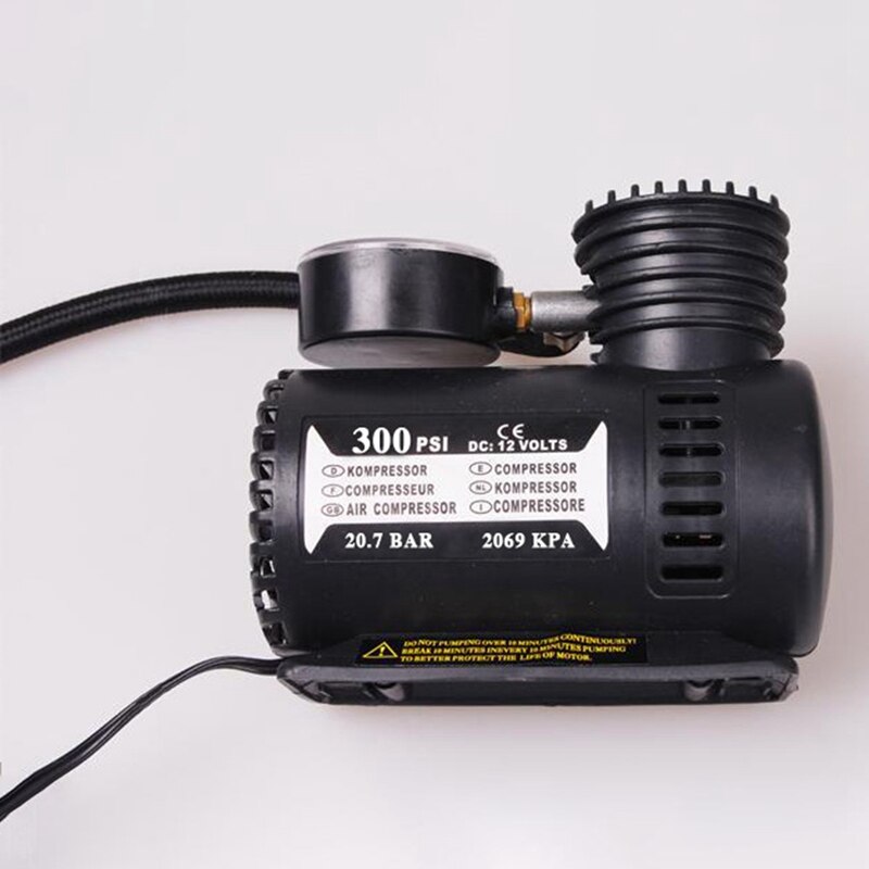 1 Set Locomotive Air Pump Portable Car Electric Small Air Pump Manufacturer 12V Mini Car Tire Air Pump