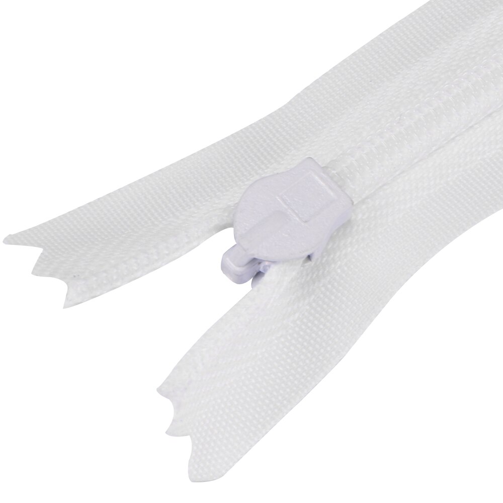 35cm 100pcs White Zipper Nylon Coil Zippers With 20pcs Auto Lock Zipper Slider - Supplies For Tailor Sewing Crafts