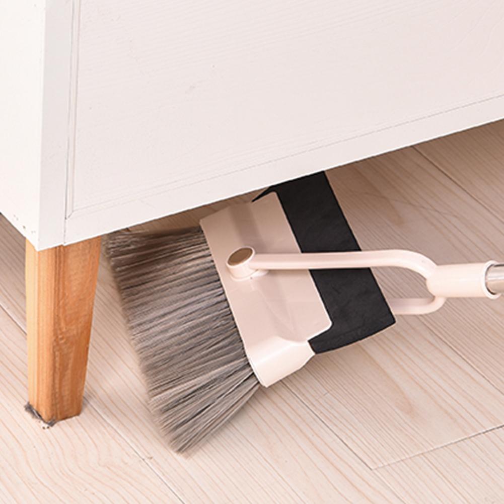 Floor Cleaner 2-in-1 Broom Wiper Set Broom Sweeper Broom Household Practical Dustless Dustpan Multifunction Hair S J5W5