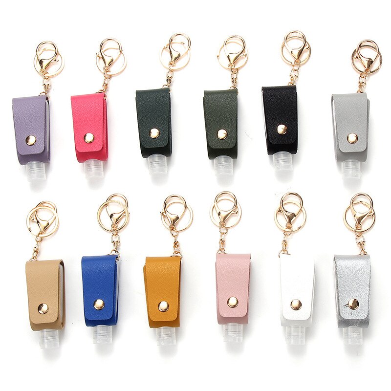 1PC Mini Empty Portable Hand Bottle Keychain Holder Reusable Bottle Hand Washing Gel Storage Bottle with Keychain