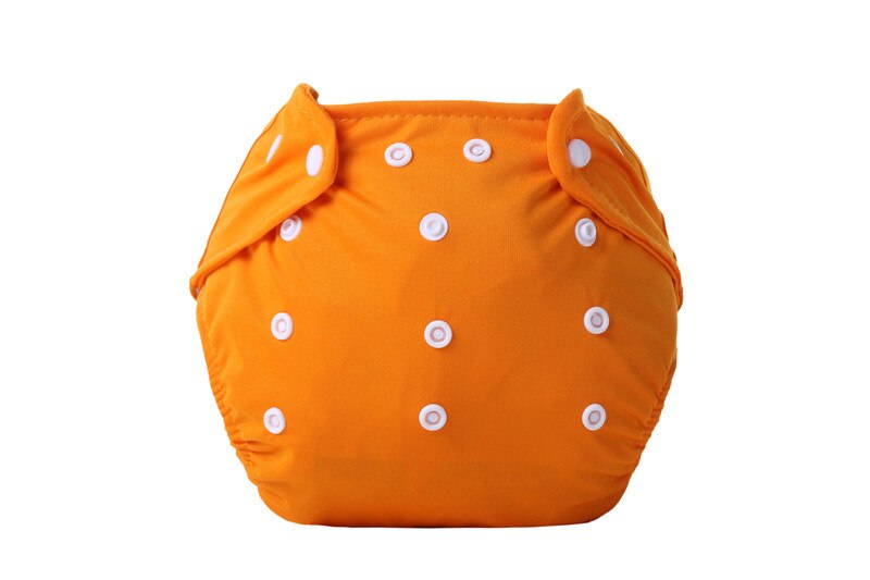 Babybleer vaskbare genanvendelige bleer gitter / bomuld træning bukseklud blebaby forkælelse: Orange
