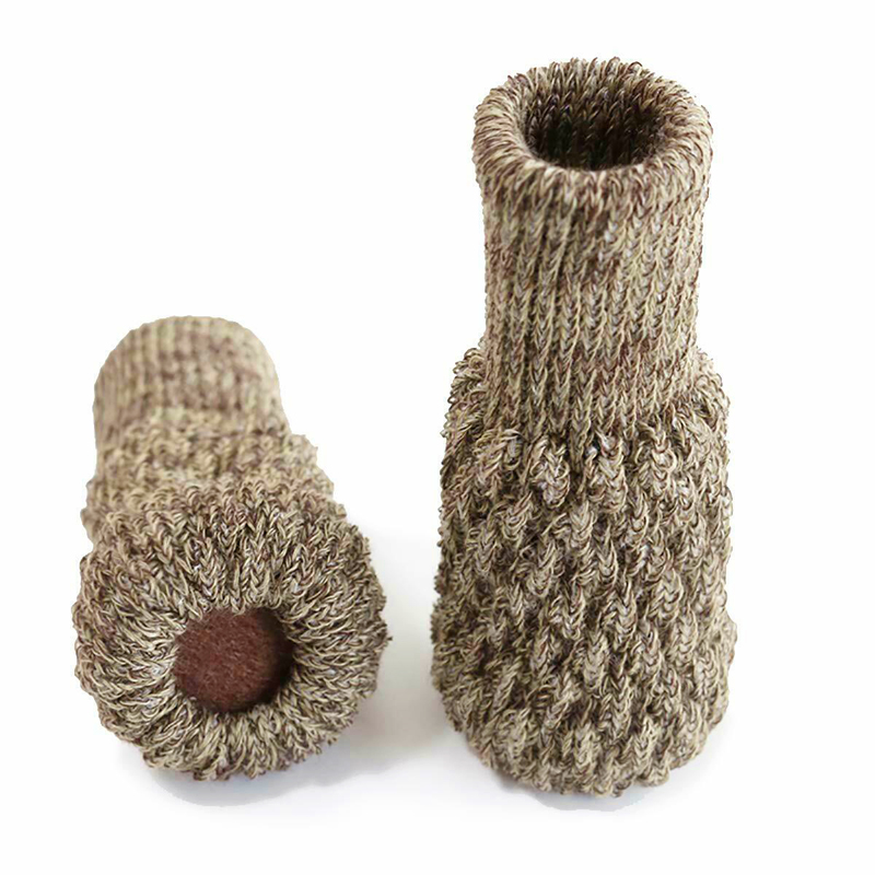 4 Stuks Stoel Been Sokken Doek Handschoenen Vloer Bescherming Breiwol Sokken Anti-Slip Tafel Meubels Voeten Mouw Cover protectors: A4