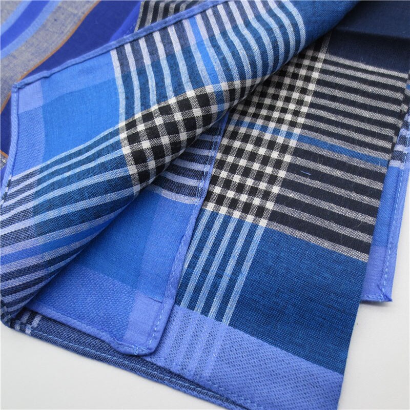 Lommetørklæder kvinder retro plaid blødt bomuld enkel dame tørre sved firkantet håndklæde trendy fritid dame lommetørklæde