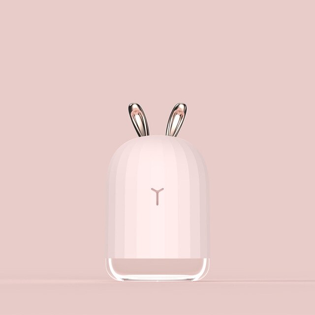 Xiaomi mijia 3 life 220ml ilmankostutin aromi eteerinen öljy diffuusori kotiautoon usb fogger sumukone led vaalea valkoinen pinkki: Vaaleanpunainen