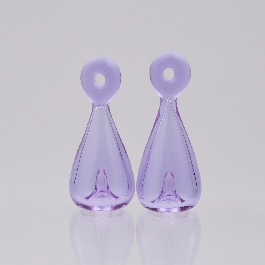 1X Diffusor Parfüm Nachfüllbar 39*17mm Farbige handmade Ätherisches Öl Aromatherapie Flasche Anhänger tropfen schmuck glas anhänger