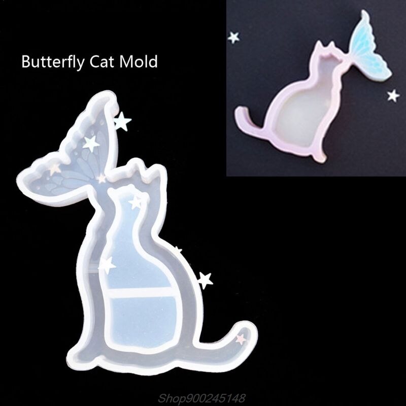 Balena Cat Cuore Fantasma Sabbie Mobili Del Pendente Della Resina Del Silicone Stampo In Resina Epossidica Strumento di Creazione di Gioielli Catena Pendente di Fascino Del Mestiere Strumenti: 3