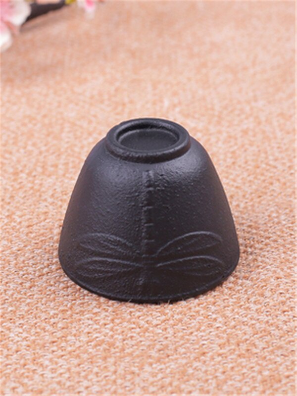 Japanese cast iron tea cup handmade iron tea ceremony accessories retro cust iron cup saucer kung fu tea set: cup 3