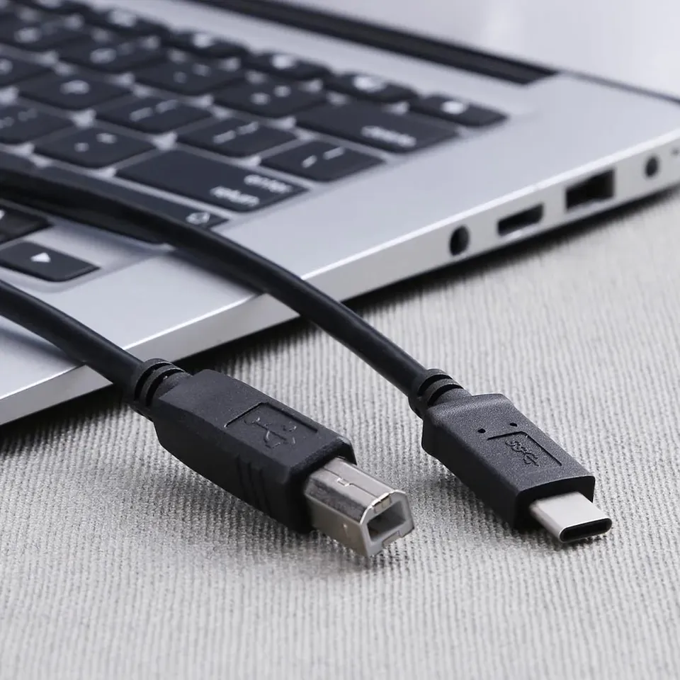 1M 2M 3M 5M USB 2.0 datakabel Type-C naar USB-B printkabel Compatibel met Thunderbolt3 laptop voor printerscanner MIDI-toetsenbord