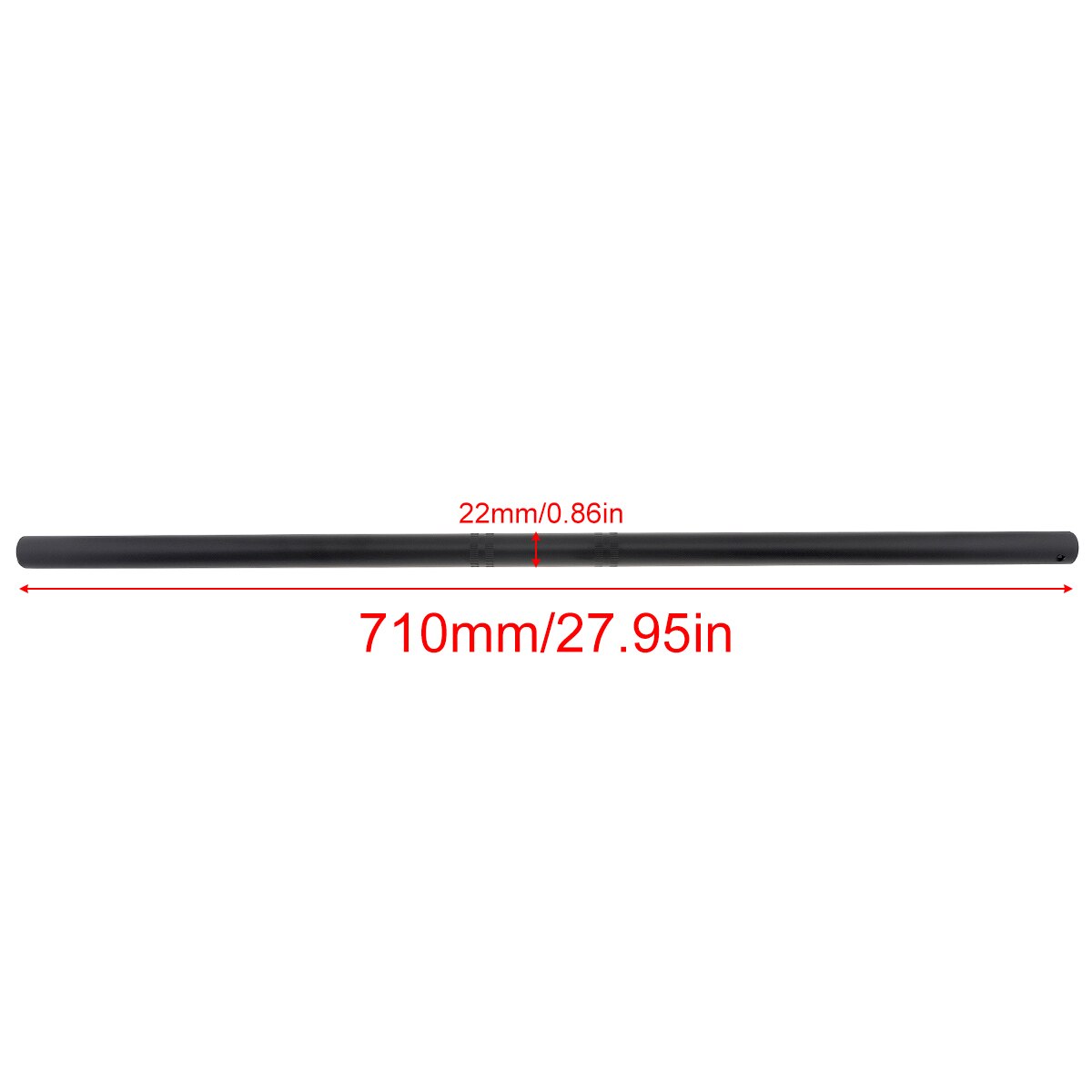 Aluminum Alloy Motorcycle Straight Handlebar CG125 Matte Carbon Fiber MTB Straight Riser Handlebar for Motorcycle / Bicycle