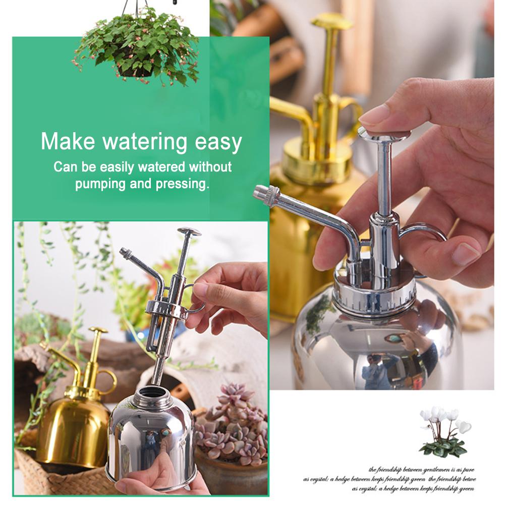 Watering fles nordic engels-stijl vintage messing succulenten kleine gouden tuinieren spuiten kan 300ml gieters voor bloemen