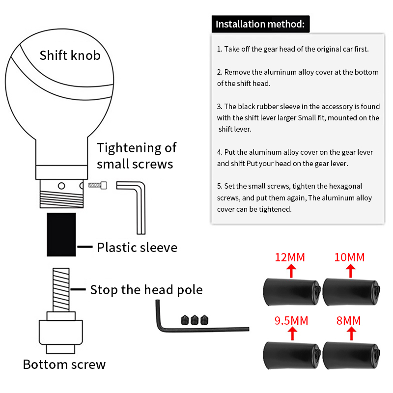 Pomo de cambio Cobra con personalidad, accesorios de decoración para coche, palanca de cambios Manual para coche