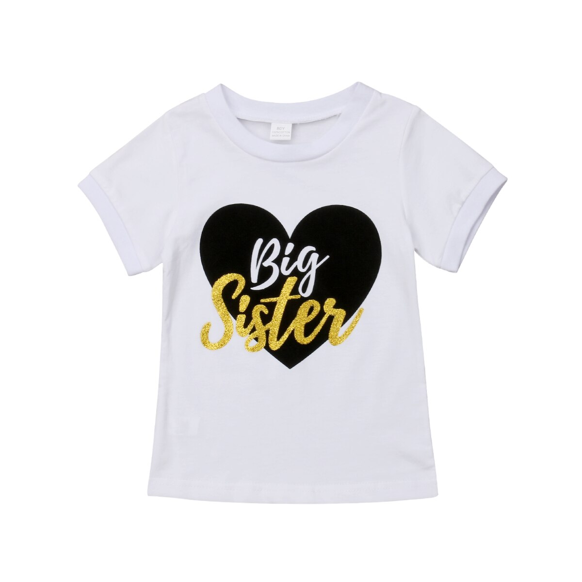 Nette Kleine Bruder Große Schwester Baby Junge Mädchen Kleidung Baumwolle Übliche Body Schwester Mädchen Kinder Tops T-shirt Weiß