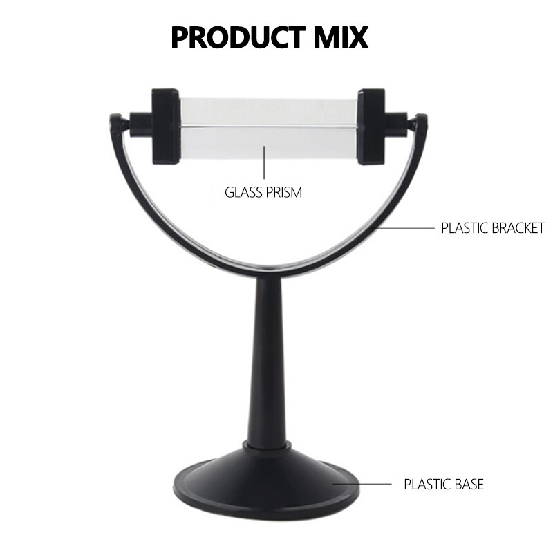 Big Triangular Optical Prisms Glass Physics Teaching Refracted Light Spectrum Rainbow Children Students for