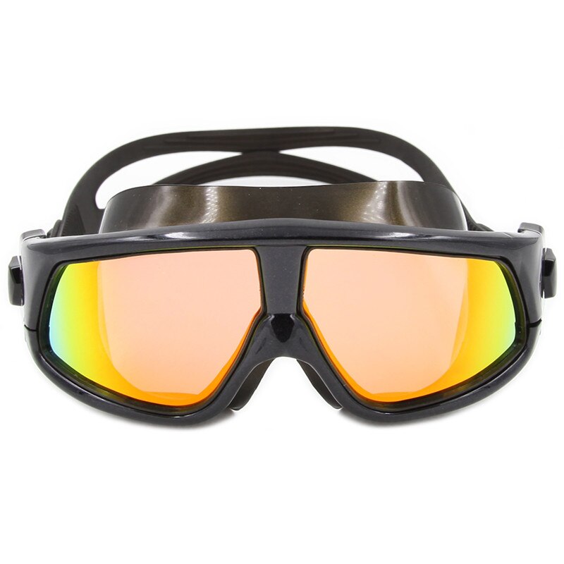 Mærke store ramme svømningsbriller voksne vandtætte svømme uv anti tåge mærke vandbriller svømmebriller: Mm 6101