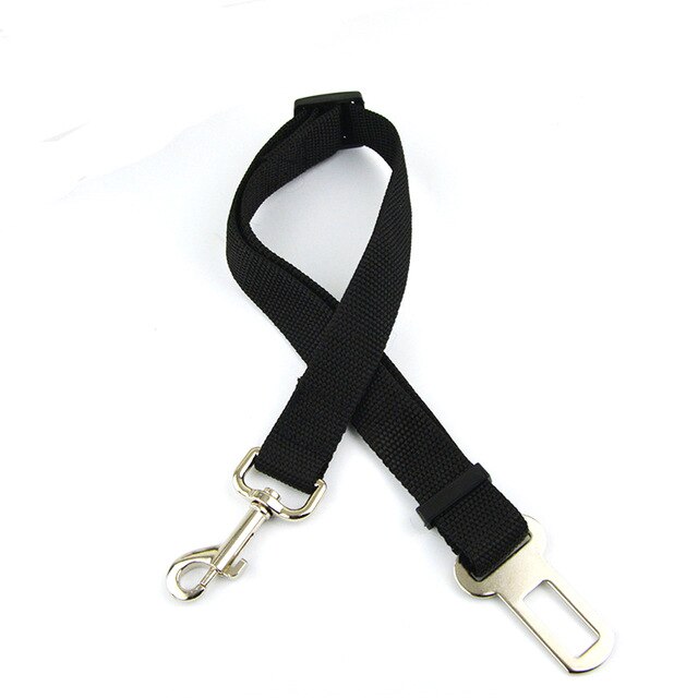 Hund halsband leder fordon bil hund säkerhetsbälte husdjur hundar bil säkerhetsbälte sele bly klipp säkerhetsspak auto dragkraft produkter: Svart