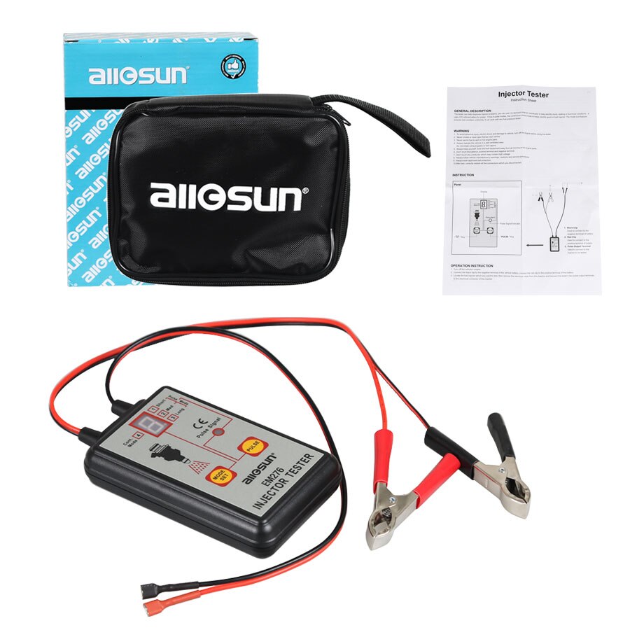 ALL SUN EM276 Injector Tester Fuel Injector 4 Pluse Modes Tester Powerful Fuel System Scan Tool EM276