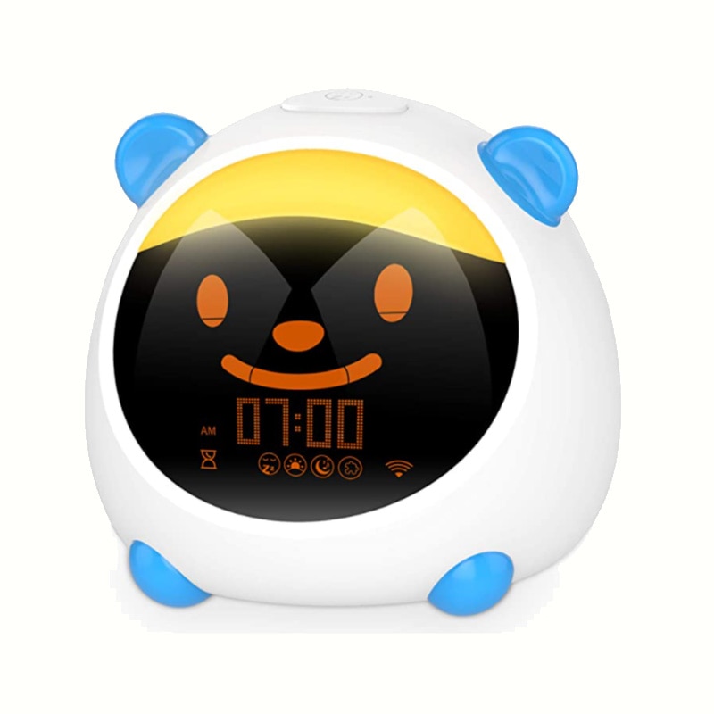 Big WiFi Kids Alarm Clock Smart Kids Training Wake Up Alarm Clock Smart Alarm Clock for Kids Bedroom Alarm Clock EU Plug