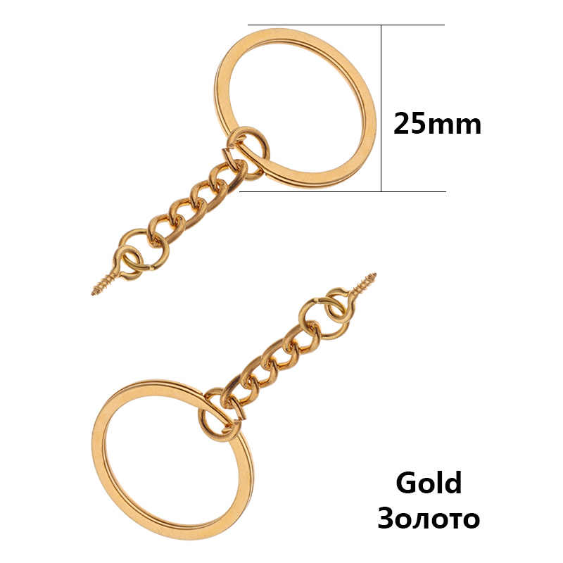 10pcs Screw Eye Pin Key Chain Key Ring keychain Bronze Rhodium Gold Color Keyrings Split Rings With Screw Pin Jewelry Making: Blue