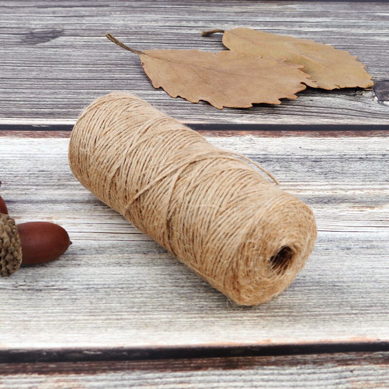 3mm 100m Natural Jute Hemp Rope Home Decoration Retro Style DIY Craft Cord Decorative Rope Handmade