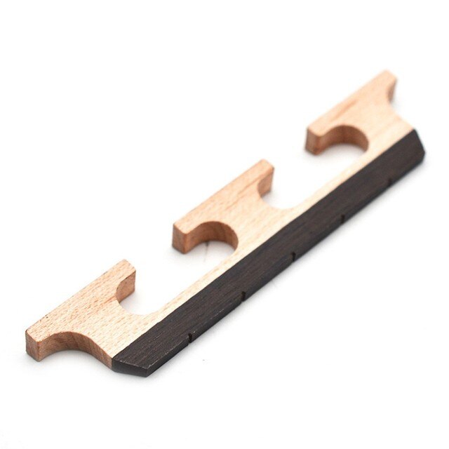 1pc Banjo Bridge Maple And Ebony 3 Footed Banjo Bridges For 4 5 6 String Musical Instrument Replacement Accessories Parts