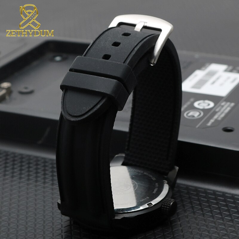Silicone Rubber watch strap 22mm 24mm 26mm bracelet wristwatches band watchband waterproof breathable wristband