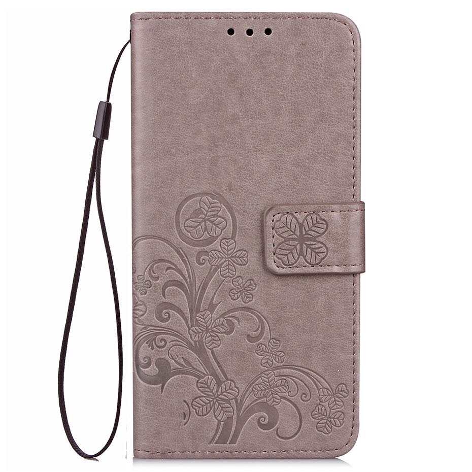 For Case Huawei Y8P Case Leather Wallet Flip Case For Huawei Y8P Phone Cases For Huawei Y8P Cover Capa: Gray