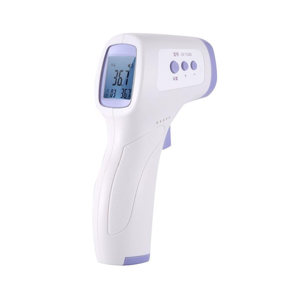 Infrarød pande termometer krop berøringsfri termometer baby voksne udendørs indendørs digital infrarød feber øre termometer: 2