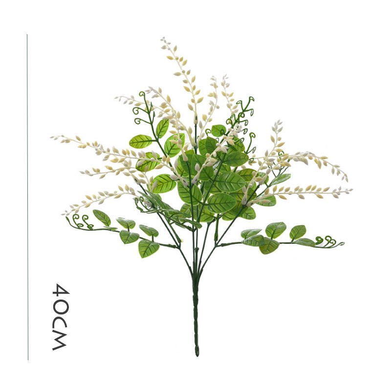 Grøn kunstig plante lille sne frugt plast kunstig plante bryllup hjem dekoration bord dekoration