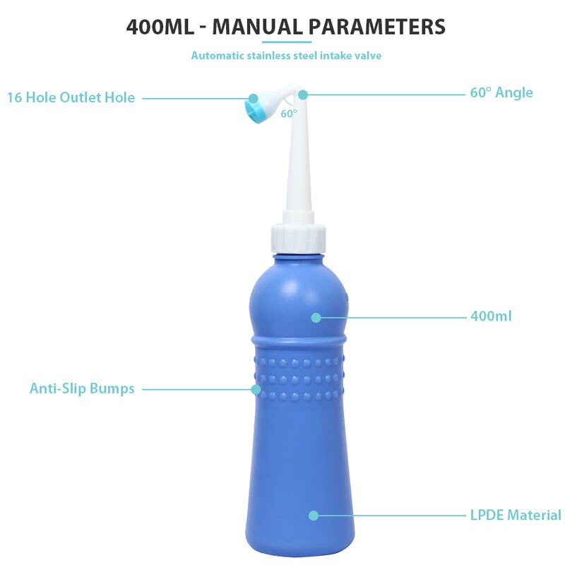 Ecofresh Draagbare Bidet Sproeier Reizen Hand Held Lege Bidet Fles Hygiëne Persoonlijke Reiniging Wassen Spuiten Douche