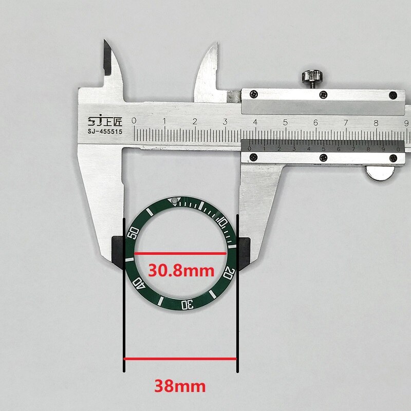 38mm urring keramisk bezelindsats ring til ur 40mm tilbehør til beklædningsur indvendig diameter 30.8mm