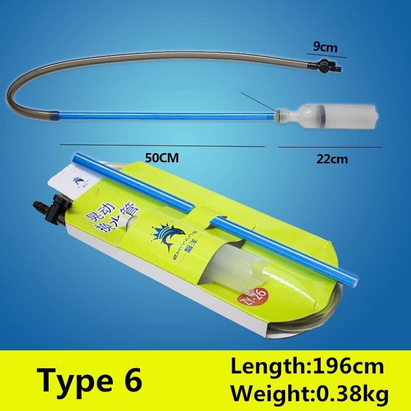 Aquarium Siphon Staubsauger Aquarium Kies Reiniger Werkzeug Halbautomatische Wasser Ändern Bausatz Aquarium Reinigung Zubehör: 6