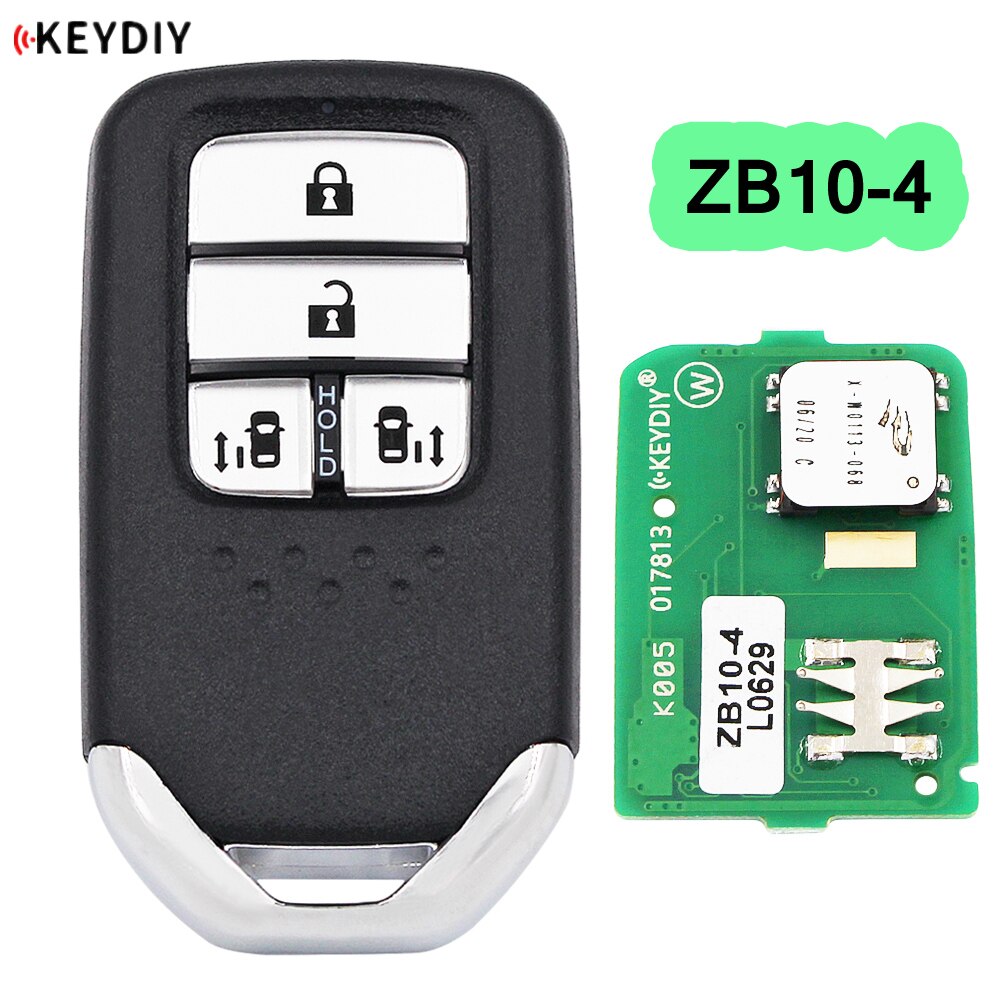 KEYDIY Universal Smart Key fob 4 Buttons ZB10-4 for KD-X2 KD900 Mini KD Key Generator Fit More than 2000 Models