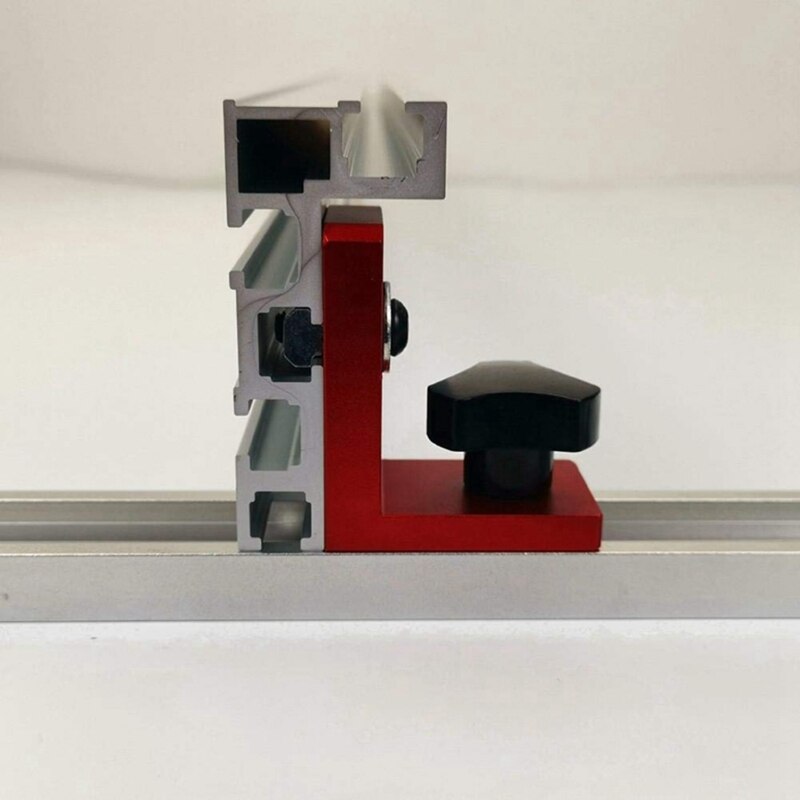 2 Pcs Woodworking T Slot Miter Track Stop Locator Rail Retainer Chute Backing Connector, 30 T-Slot &amp; 45 T-Track