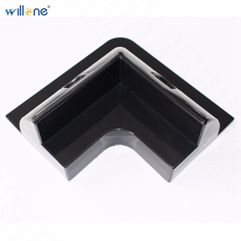 Willone 4 stuks black ABS zonnepaneel montage kits voor RV/Caravan